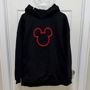 Disney Lululemon Black Hoodie with Red Mickey Outline